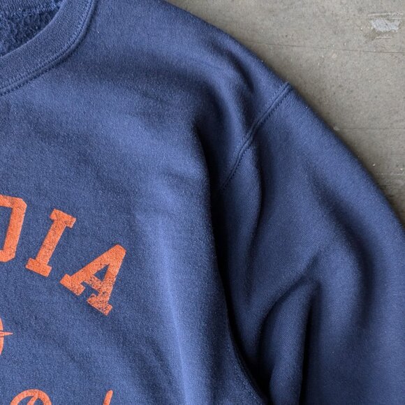 Acadia National Park Navy Orange Graphic Long Sleeve Crewneck Sweatshirt small - Picture 3 of 8